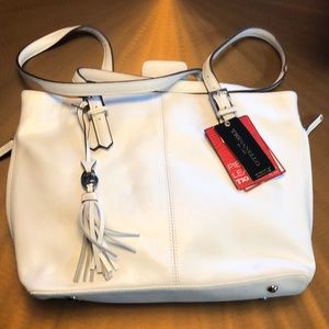 NWT Tignanello Tech Savvy White Tote